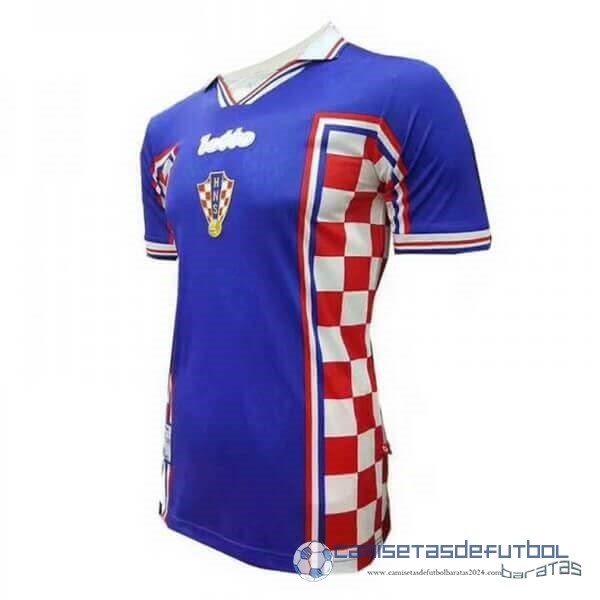 Segunda Camiseta Croacia Retro Equipación 1998 Azul