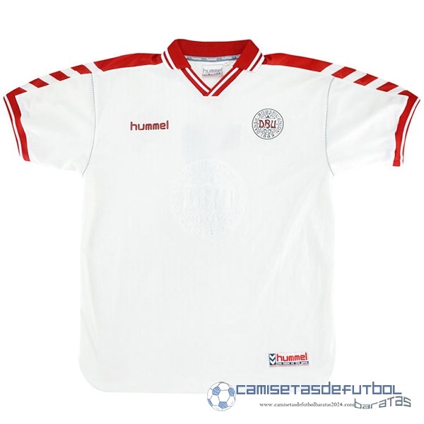 Segunda Camiseta Dinamarca Retro Equipación 1998 Blanco