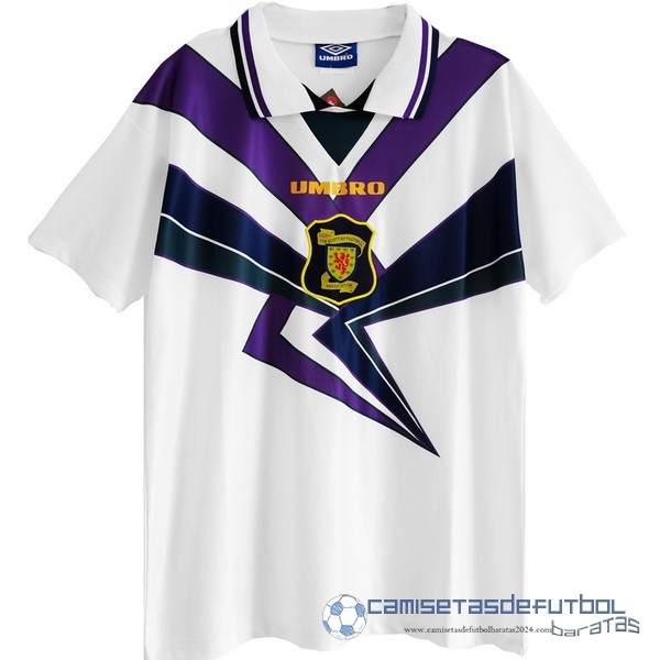 Segunda Camiseta Escocia Retro Equipación 1994 1996 Blanco