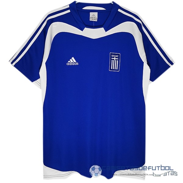 Segunda Camiseta Grecia Retro Equipación 2004 Azul