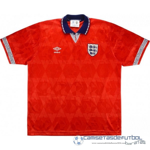 Segunda Camiseta Inglaterra Retro Equipación 1990 Rojo