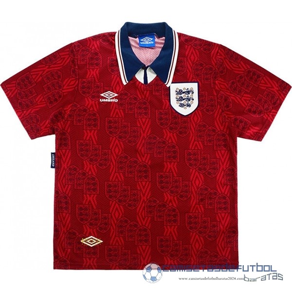 Segunda Camiseta Inglaterra Retro Equipación 1994 Rojo