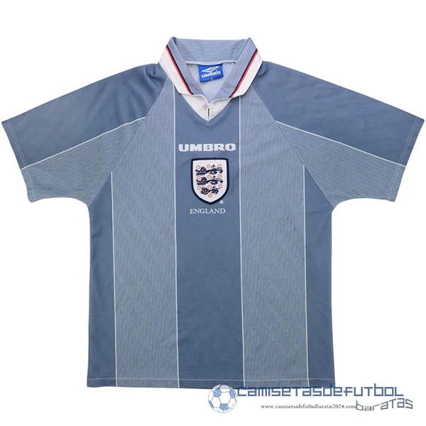 Segunda Camiseta Inglaterra Retro Equipación 1996 Azul