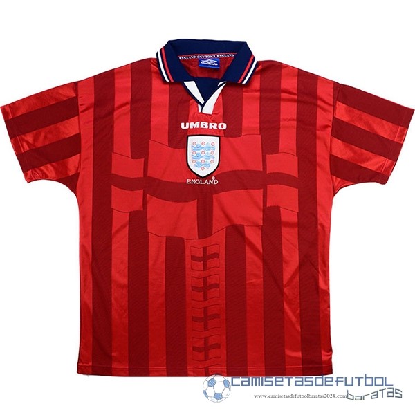 Segunda Camiseta Inglaterra Retro Equipación 1998 Rojo