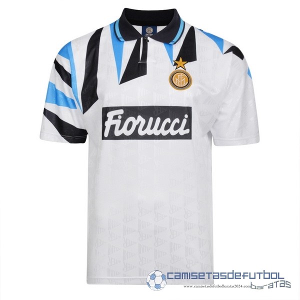 Segunda Camiseta Inter Milán Retro Equipación 1991 1992 Blanco