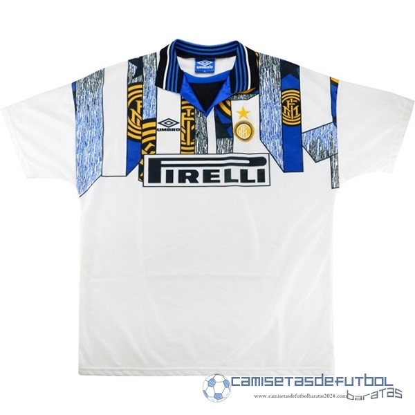 Segunda Camiseta Inter Milán Retro Equipación 1995 1996 Blanco
