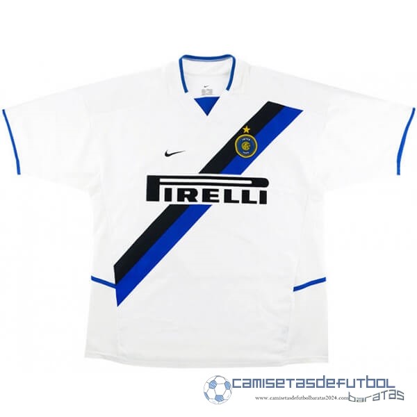 Segunda Camiseta Inter Milán Retro Equipación 2002 2003 Blanco