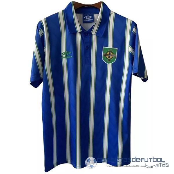 Segunda Camiseta Irlanda Del Norte Retro Equipación 1992 Azul