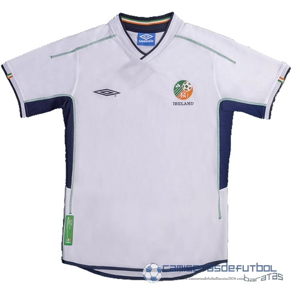 Segunda Camiseta Irlanda Retro Equipación 2002 Blanco