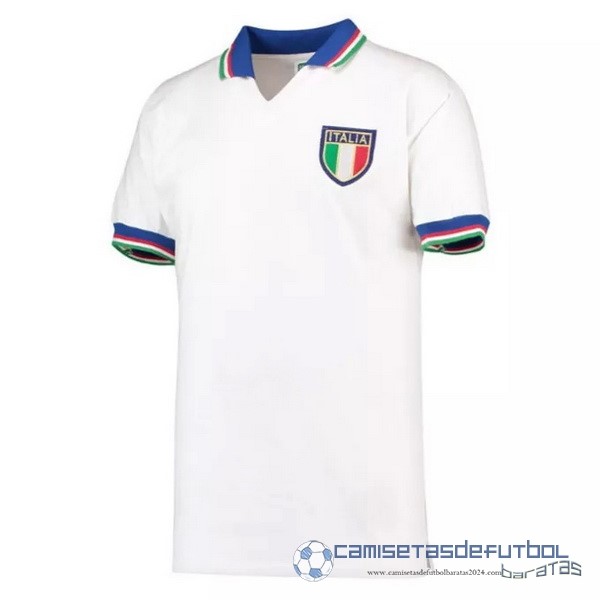 Segunda Camiseta Italy Retro Equipación 1982 Blanco