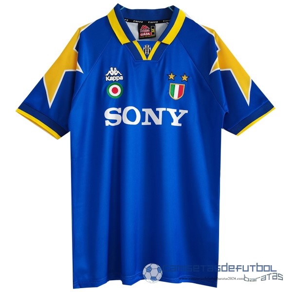 Segunda Camiseta Juventus Retro Equipación 1995 1996 Azul