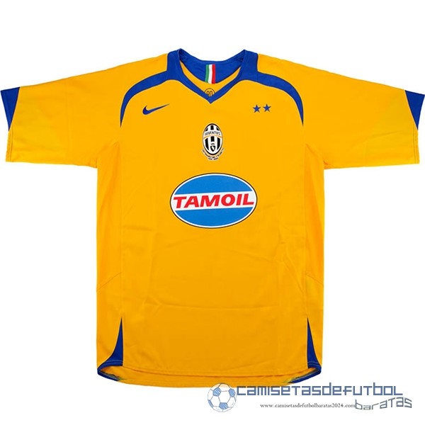 Segunda Camiseta Juventus Retro Equipación 2005 2006 Amarillo