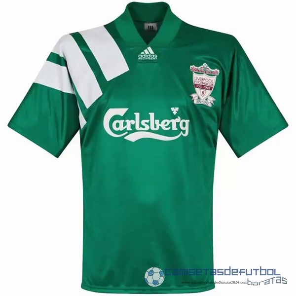 Segunda Camiseta Liverpool Retro Equipación 1992 1993 Verde