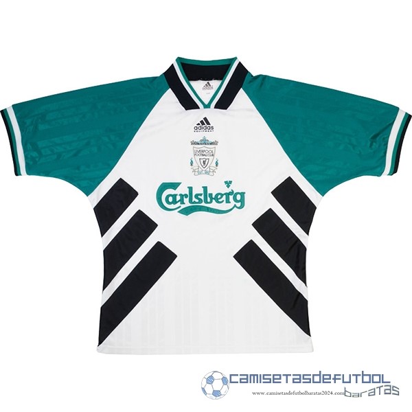 Segunda Camiseta Liverpool Retro Equipación 1993 1995 Verde