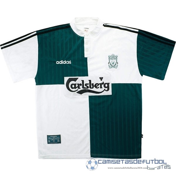 Segunda Camiseta Liverpool Retro Equipación 1995 1996 Verde