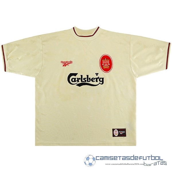Segunda Camiseta Liverpool Retro Equipación 1996 1997 Blanco