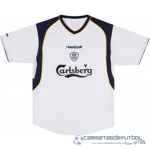 Segunda Camiseta Liverpool Retro Equipación 2001 2003 Blanco