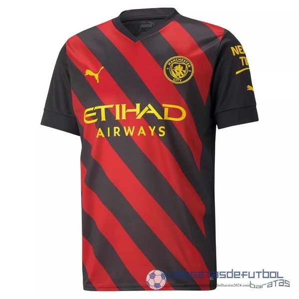 Segunda Camiseta Manchester City Equipación 2022 2023 Rojo