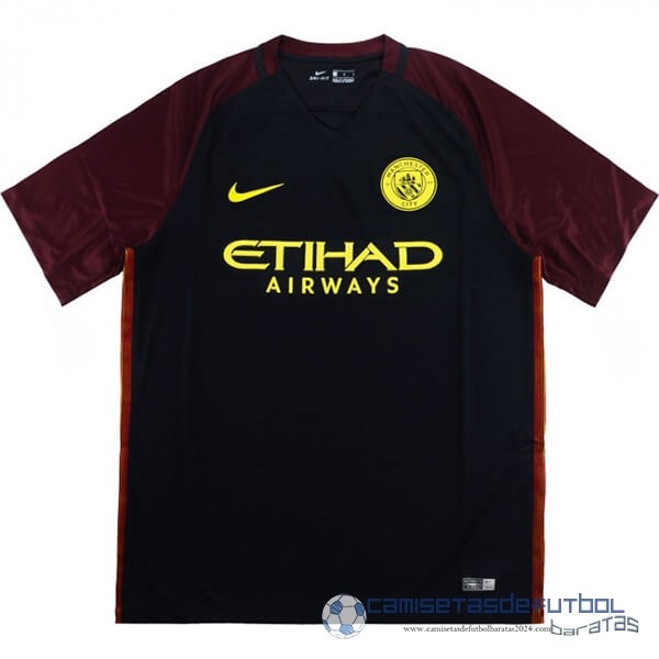 Segunda Camiseta Manchester City Retro Equipación 2016 2017 Negro