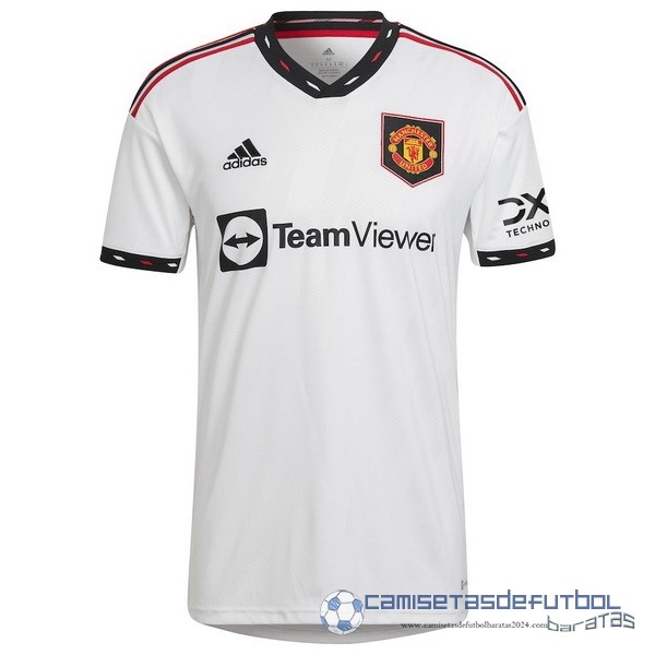 Segunda Camiseta Manchester United Equipación 2022 2023 Blanco