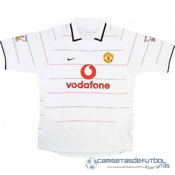 Segunda Camiseta Manchester United Retro Equipación 2003 2005 Blanco