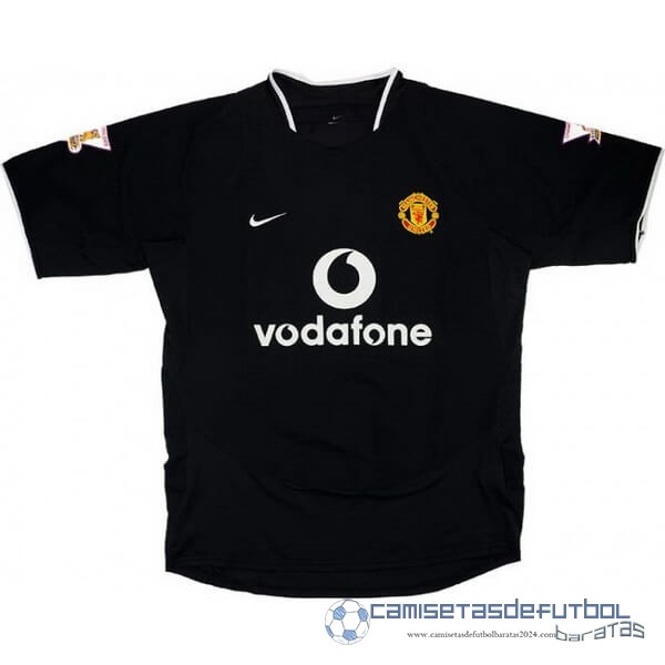 Segunda Camiseta Manchester United Retro Equipación 2003 2005 Negro
