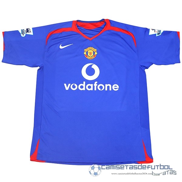 Segunda Camiseta Manchester United Retro Equipación 2005 2006 Azul
