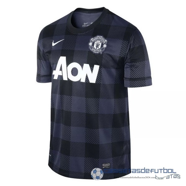 Segunda Camiseta Manchester United Retro Equipación 2013 2014 Negro