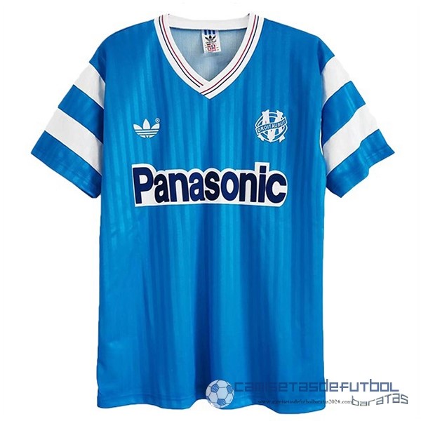 Segunda Camiseta Marsella Retro Equipación 1990 Azul