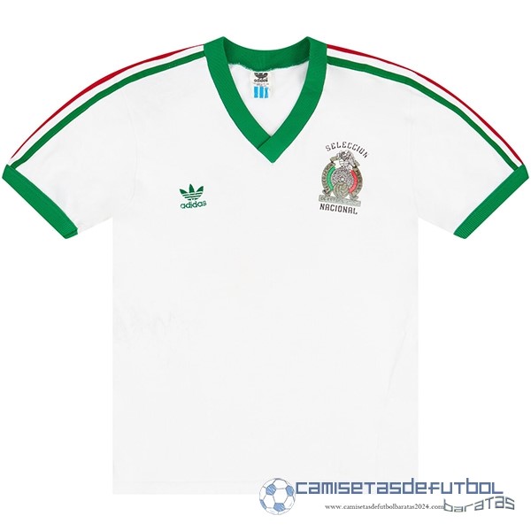 Segunda Camiseta Mexico Retro Equipación 1983 Blanco