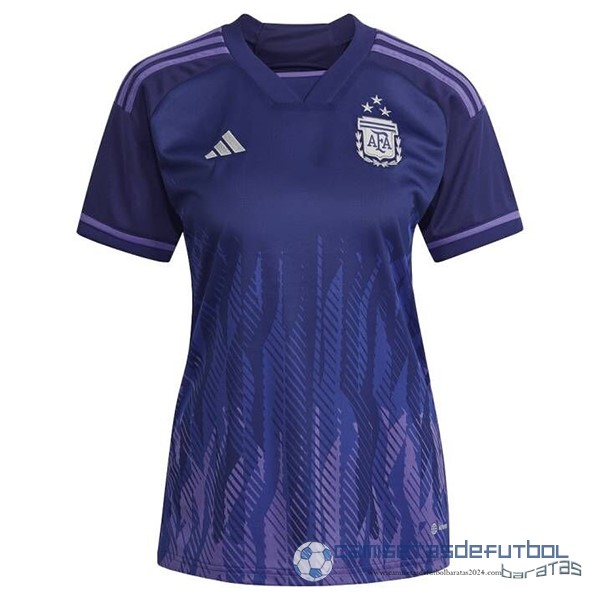 Segunda Camiseta Mujer Argentina 3 Stars 2022 Purpura