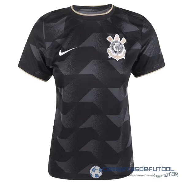 Segunda Camiseta Mujer Corinthians Paulista Equipación 2022 2023 Negro