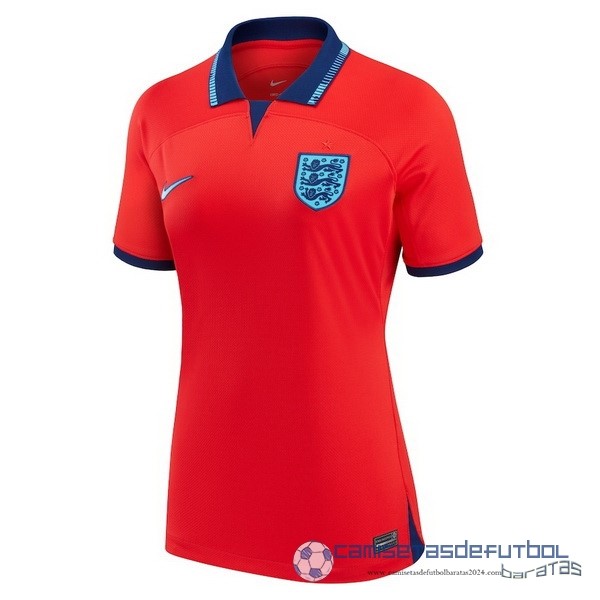 Segunda Camiseta Mujer Inglaterra 2022 Rojo