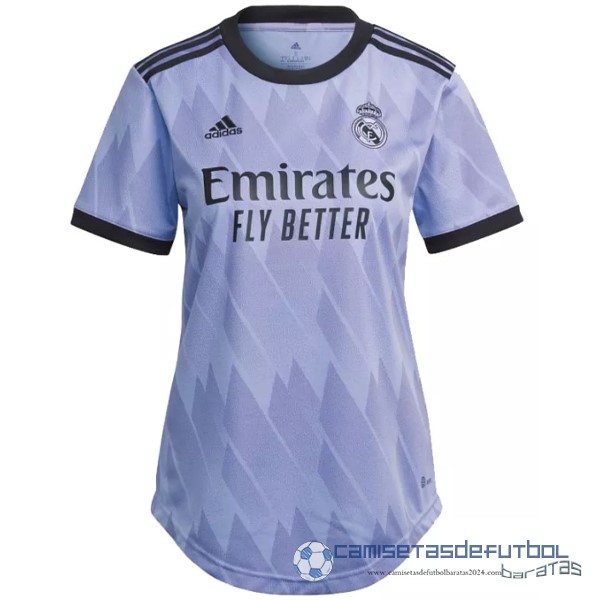 Segunda Camiseta Mujer Real Madrid Equipación 2022 2023 Purpura