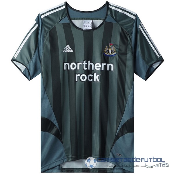 Segunda Camiseta Newcastle United Retro Equipación 2004 2006 Negro
