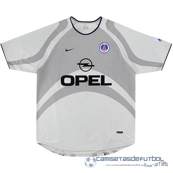 Segunda Camiseta Paris Saint Germain Retro Equipación 2001 Gris