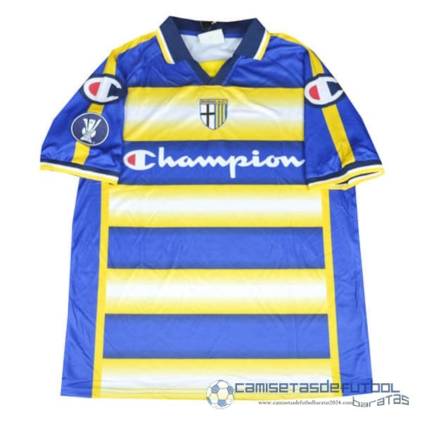 Segunda Camiseta Parma Retro Equipación 2004 2005 Azul Amarillo