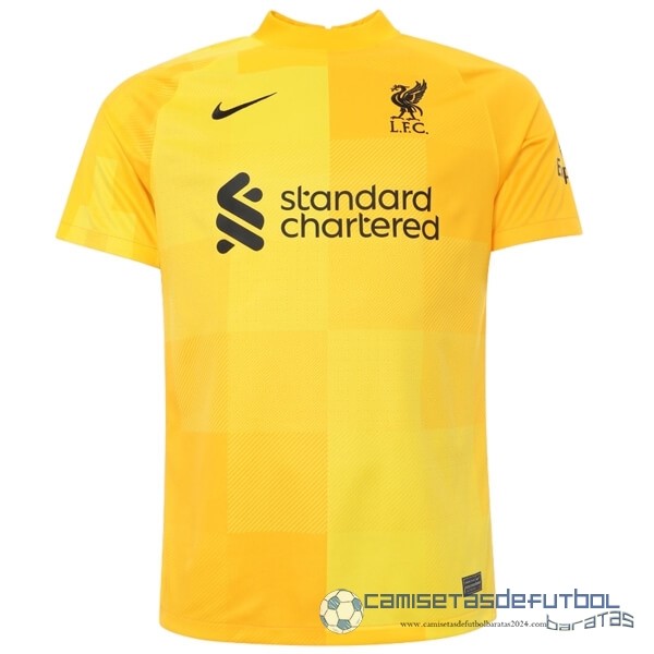 Segunda Camiseta Portero Liverpool Equipación 2021 2022 Amarillo
