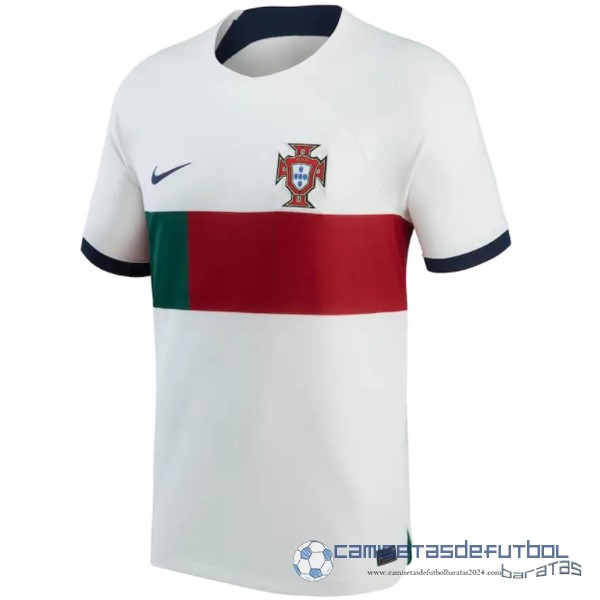 Segunda Camiseta Portugal 2022 Blanco