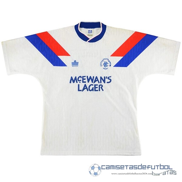 Segunda Camiseta Rangers Retro Equipación 1990 1992 Blanco