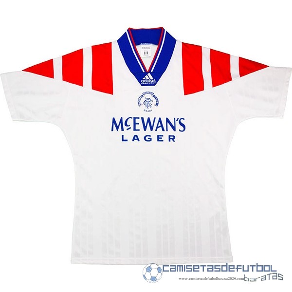 Segunda Camiseta Rangers Retro Equipación 1992 1993 Blanco