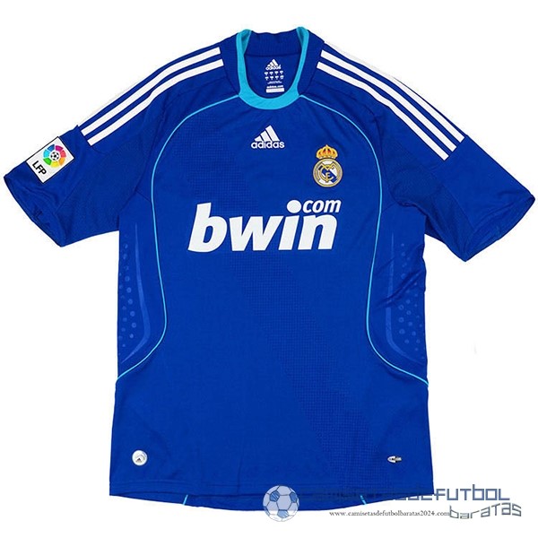 Segunda Camiseta Real Madrid Retro Equipación 2008 2009 Azul