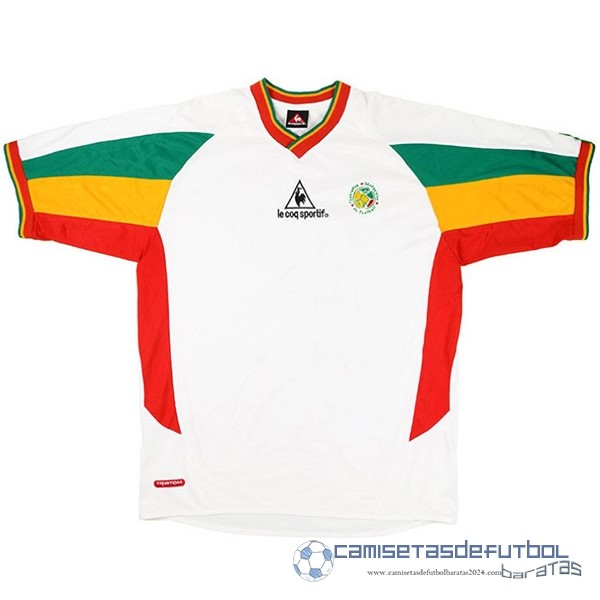 Segunda Camiseta Senegal Retro Equipación 2002 Blanco