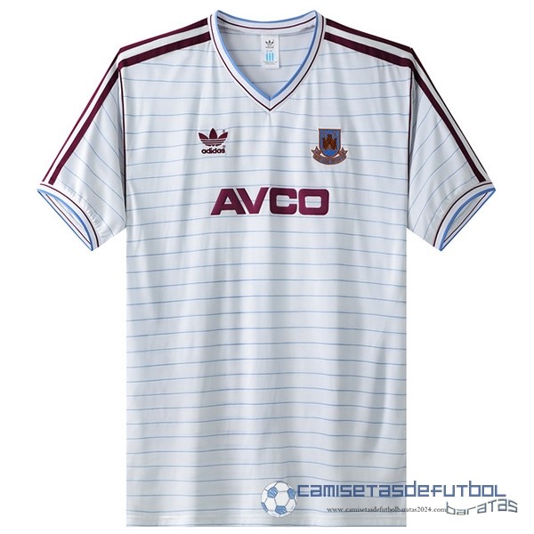 Segunda Camiseta West Ham United Retro Equipación 1986 Blanco