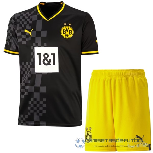 Segunda Conjunto De Niños Borussia Dortmund Equipación 2022 2023 Negro