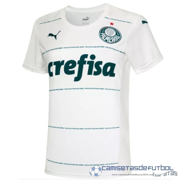Segunda Mujer Camiseta Palmeiras Equipación 2022 2023 Blanco