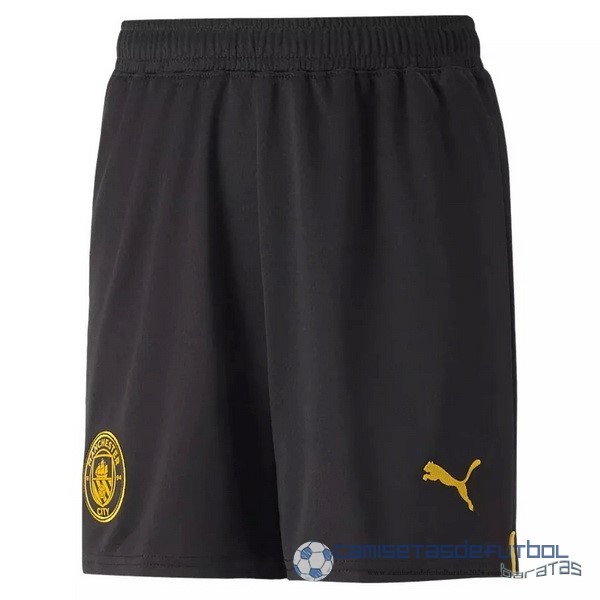 Segunda Pantalones Manchester City Equipación 2022 2023 Negro