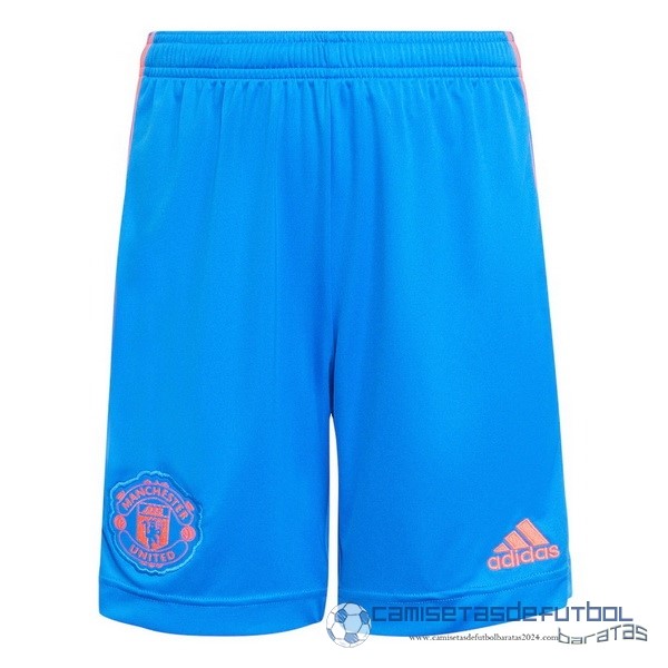 Segunda Pantalones Manchester United Equipación 2021 2022 Azul