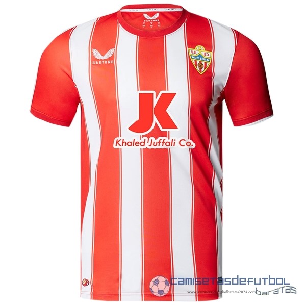 Tailandia Casa Camiseta Almería Equipación 2022 2023 Rojo Blanco