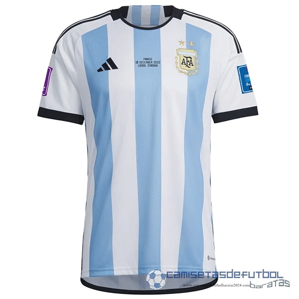Tailandia Casa Camiseta Argentina Finales 2022 Azul Blanco